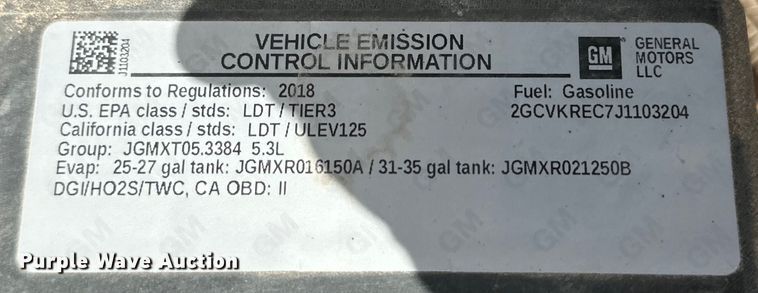 image for item DK6575 2018 Chevrolet  Silverado 1500 Double Cab pickup truck