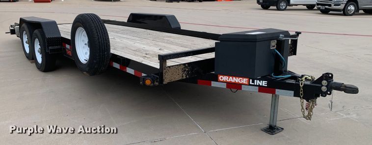 image for item DM7853 2022 Orange Line TH10 utility trailer