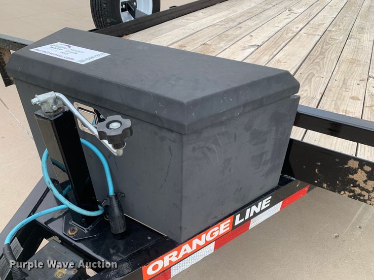 image for item DM7853 2022 Orange Line TH10 utility trailer