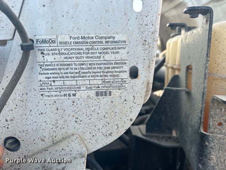 image for item DO1006 2017 Ford F650 flatbed truck