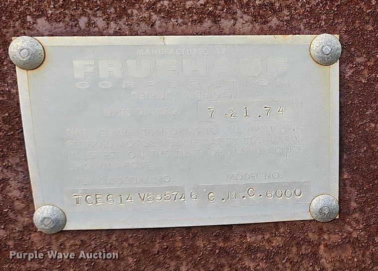 image for item DP0847 1974 GMC 6000 dump truck