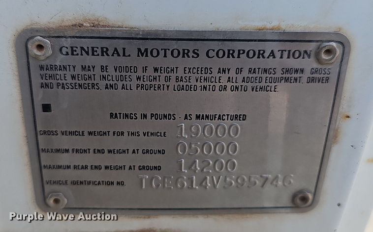 image for item DP0847 1974 GMC 6000 dump truck