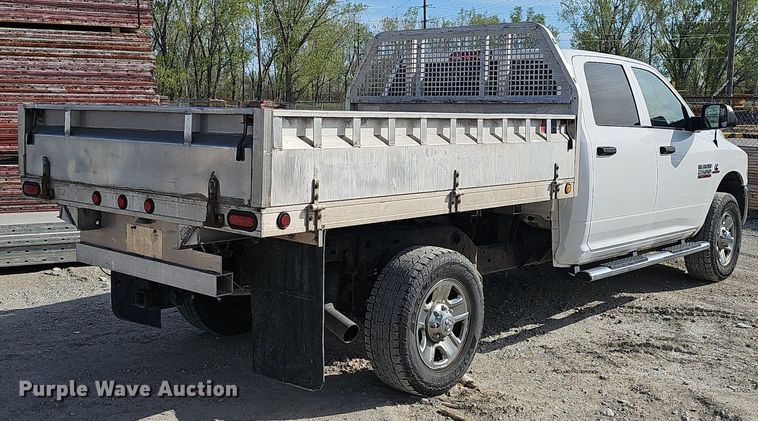 image for item DP0853 2015 Dodge Ram 2500HD Crew Cab flatbed pickup truck