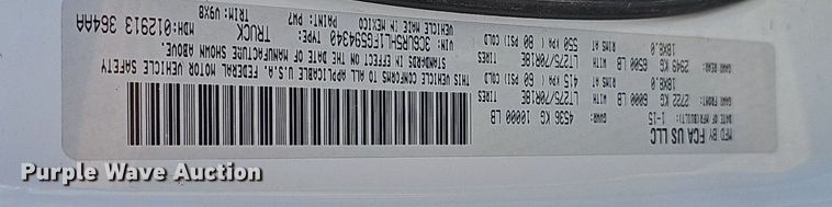 image for item DP0853 2015 Dodge Ram 2500HD Crew Cab flatbed pickup truck