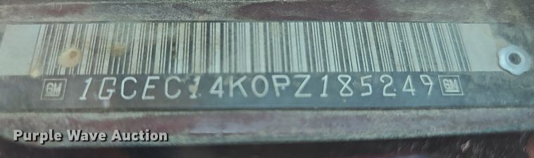 image for item DP0893 1993 Chevrolet Silverado 1500 pickup truck