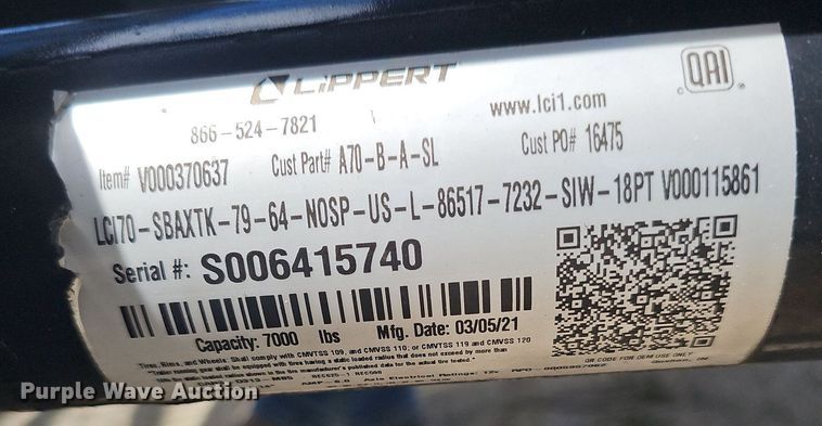 image for item DP0894 2021 Kaufman car carrier trailer