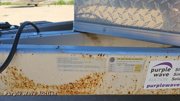 image for item DP0896 2021 T-Rex Trailers TR88220TA2 utility trailer