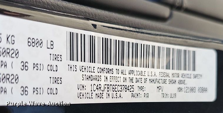 image for item DP0898 2014 Jeep Grand Cherokee SUV