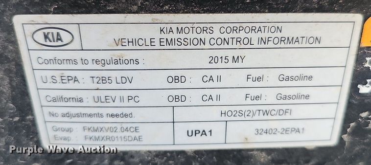 image for item DP0899 2015 Kia Soul SUV