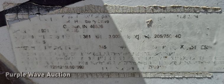 image for item DP0905 2005 Keystone Zeppelin II Z291 camper