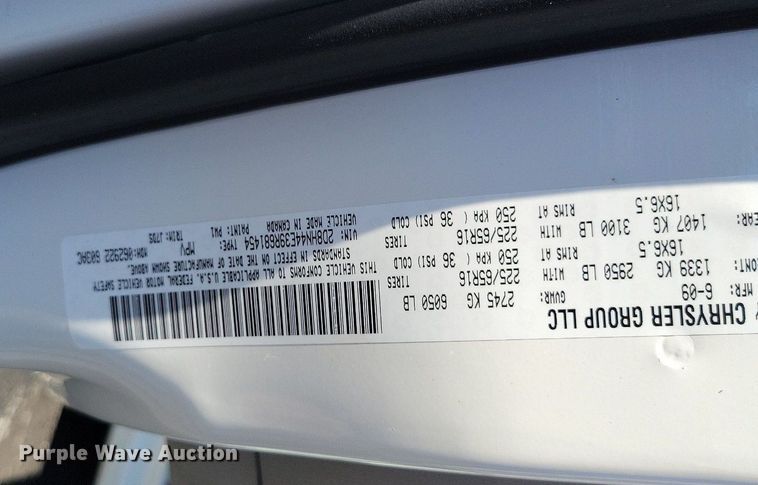 image for item DP1444 2009 Dodge Grand Caravan handicap accessible van