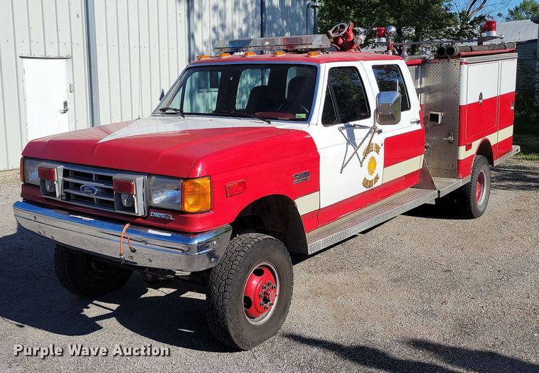 image for item DP1468 1991 Ford F Super Duty brush fire truck