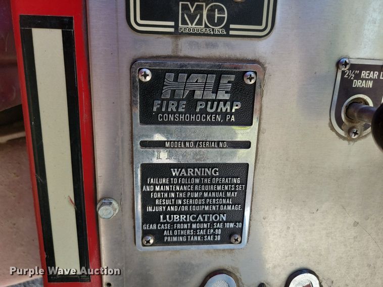 image for item DP1468 1991 Ford F Super Duty brush fire truck