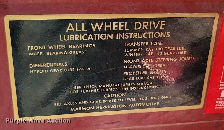 image for item DP1468 1991 Ford F Super Duty brush fire truck