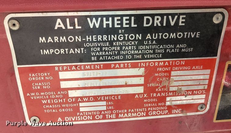 image for item DP1468 1991 Ford F Super Duty brush fire truck