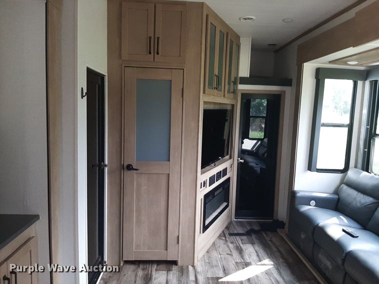 image for item DQ7055 2022 Keystone Raptor toy hauler camper