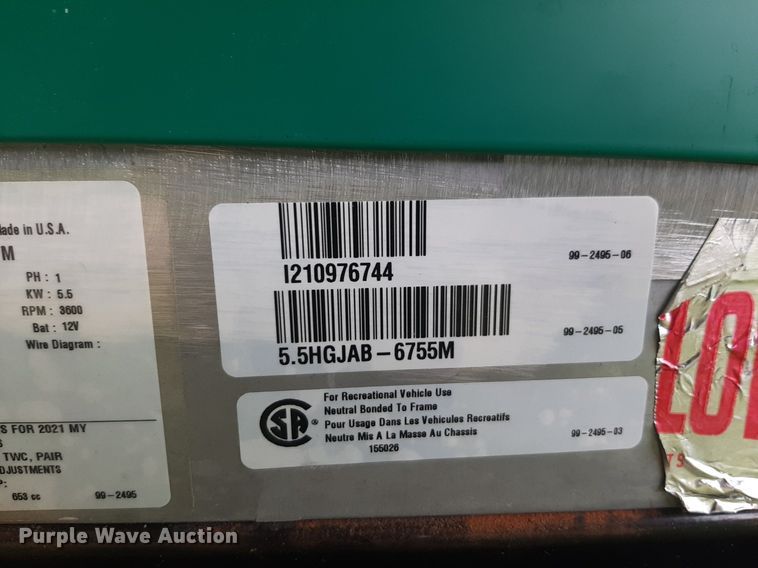 image for item DQ7055 2022 Keystone Raptor toy hauler camper