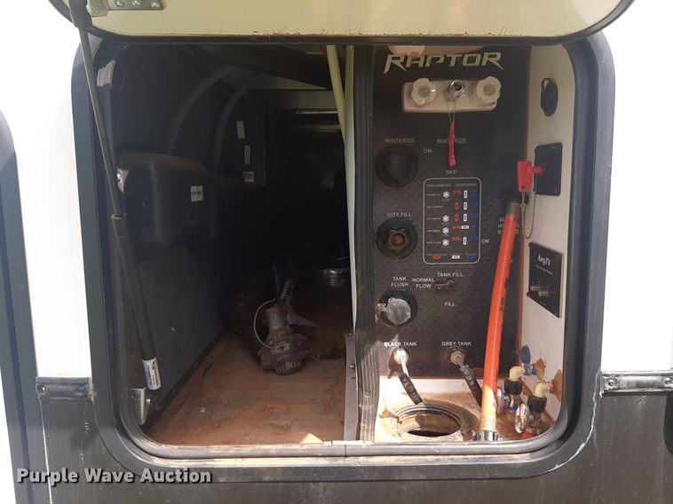 image for item DQ7055 2022 Keystone Raptor toy hauler camper