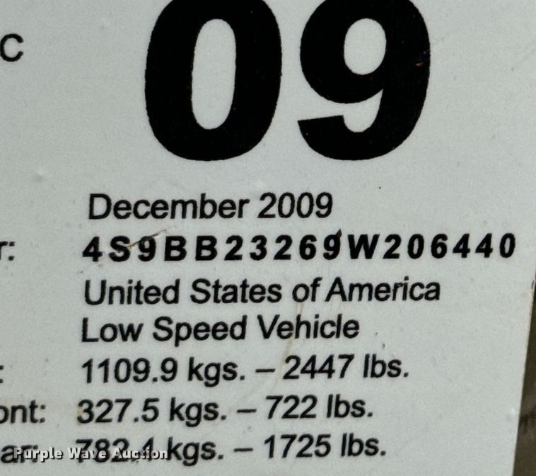 image for item DX0464 2009 Stealth Patriot golf cart