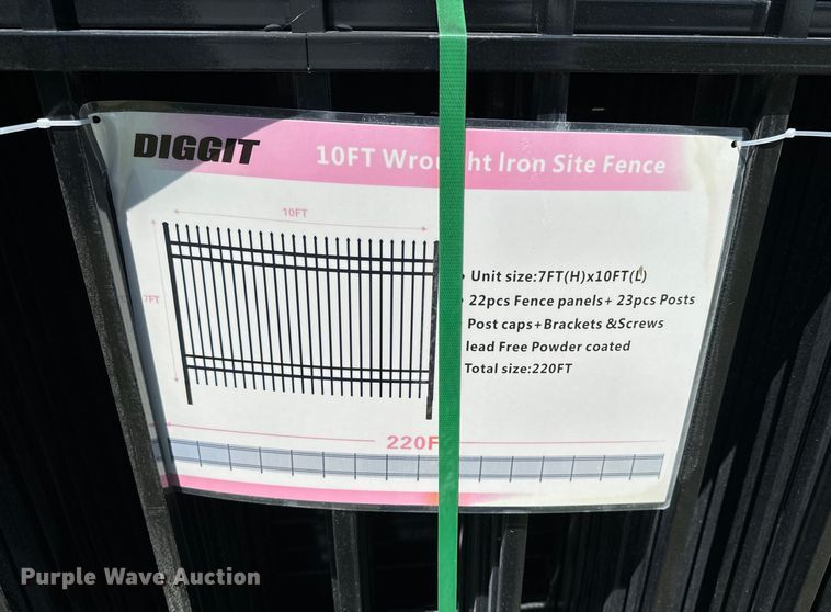 image for item DX0502 Diggit Wrought Iron  site fence