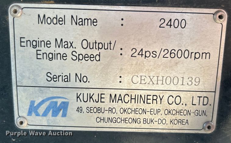 image for item EG1544 Branson 2400 MFWD tractor