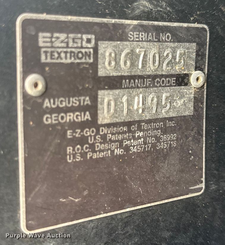 image for item EH6763 EZ-GO golf cart