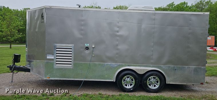 image for item EI3806 2020 Spartan  SP8X18TA spray foam enclosed trailer