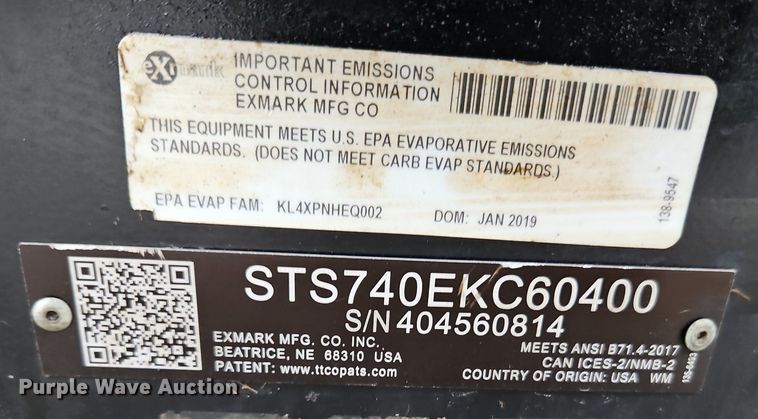 image for item EI3814 Exmark Staris S-Series ZTR lawn mower