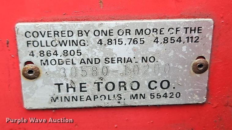 image for item EI3815 Toro Groundmaster 580-D lawn mower