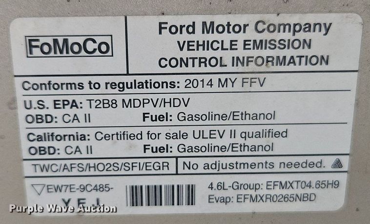 image for item EI3817 2014 Ford E150 van