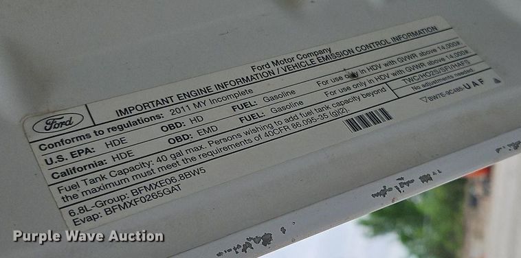 image for item EI3818 2011 Ford F450 Super Duty XL bucket truck