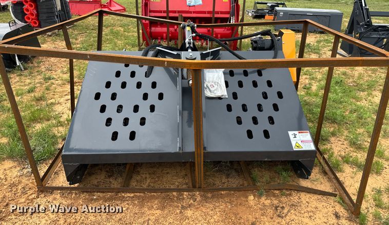 image for item EJ0626 2023 LandHonor LR-12-72W skid steer landscape rake