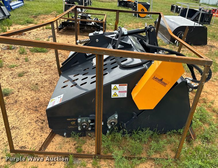 image for item EJ0626 2023 LandHonor LR-12-72W skid steer landscape rake