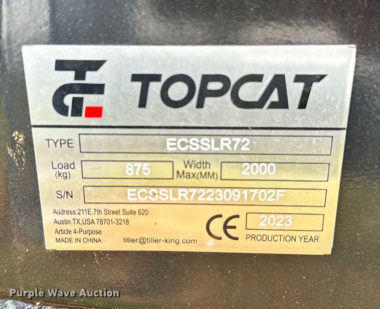 image for item EJ0641 2023 TopCat ECSSLR72 landscape rake