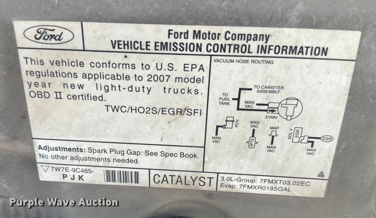 image for item EJ2769 2007 Ford Escape XLT SUV
