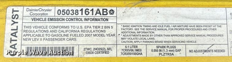 image for item EK4591 2007 Dodge Charger SRT 
