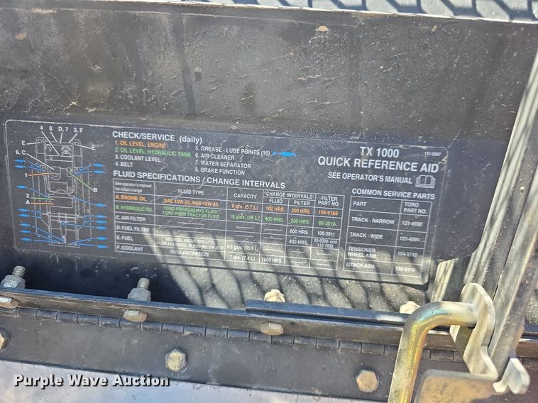 image for item EK5853 2017 Toro Dingo TX1000 compact utility loader