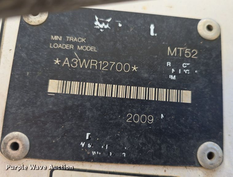 image for item EK5855 2009 Bobcat MT52 compact utility loader