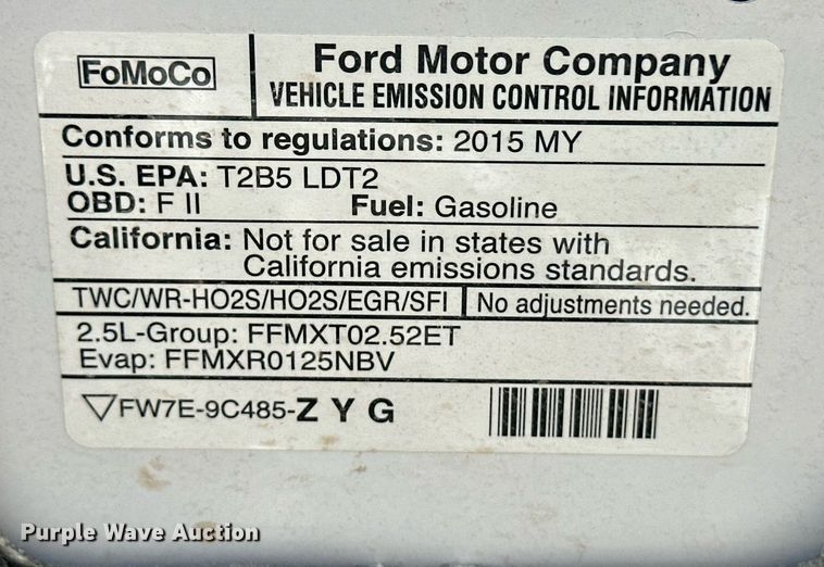 image for item EK9887 2015 Ford Escape SUV