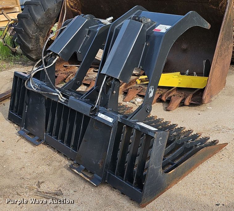 image for item IO9921 Stout HD72-3-OPEN skid steer rock grapple bucket