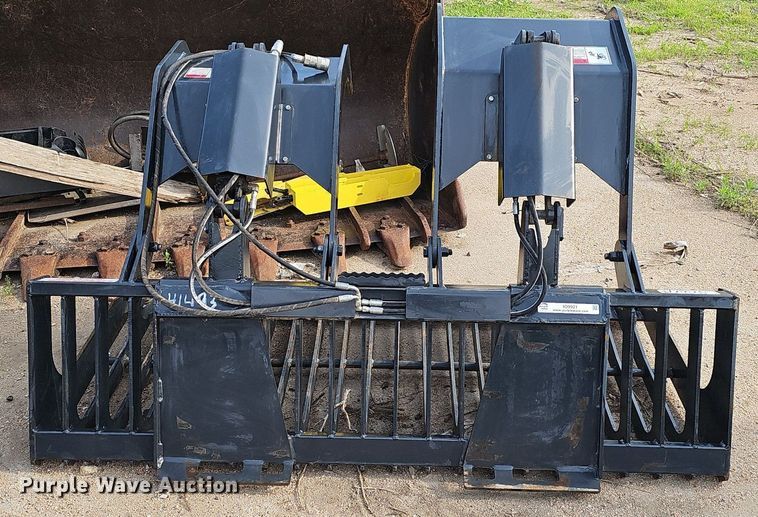 image for item IO9921 Stout HD72-3-OPEN skid steer rock grapple bucket