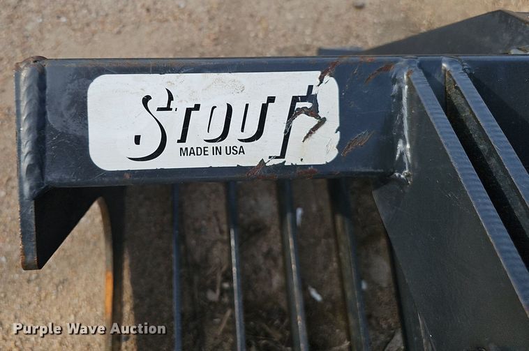 image for item IO9921 Stout HD72-3-OPEN skid steer rock grapple bucket