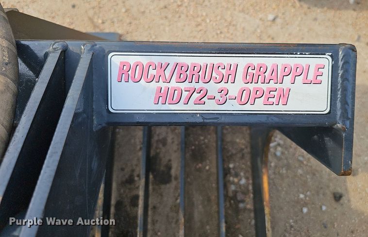 image for item IO9921 Stout HD72-3-OPEN skid steer rock grapple bucket