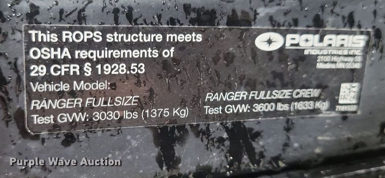 image for item KB9097 2016 Bobcat 3400 utility vehicle