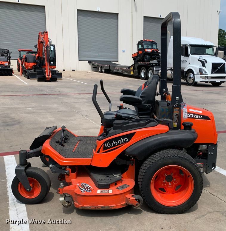 image for item KX9996 2022 Kubota ZD1211 ZTR lawn mower