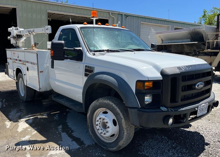 image for item LD9536 2008 Ford  F550 Super Duty XL utility / service truck