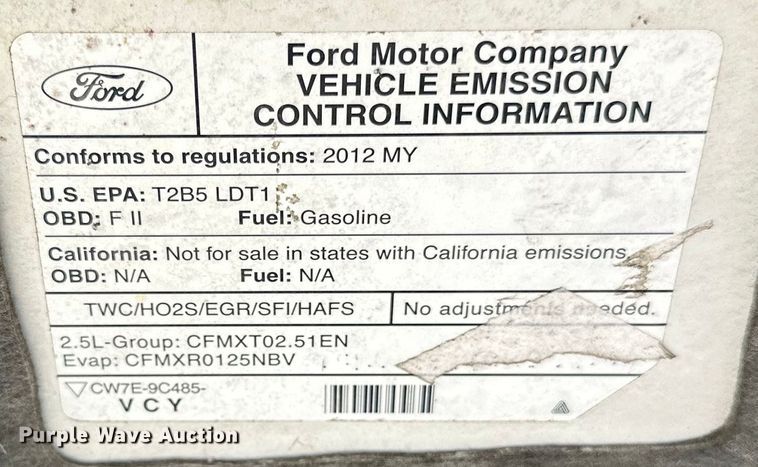 image for item LR9330 2012 Ford  Escape  