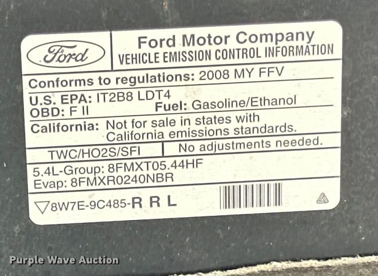 image for item LR9333 2008 Ford  F150 SuperCrew pickup truck