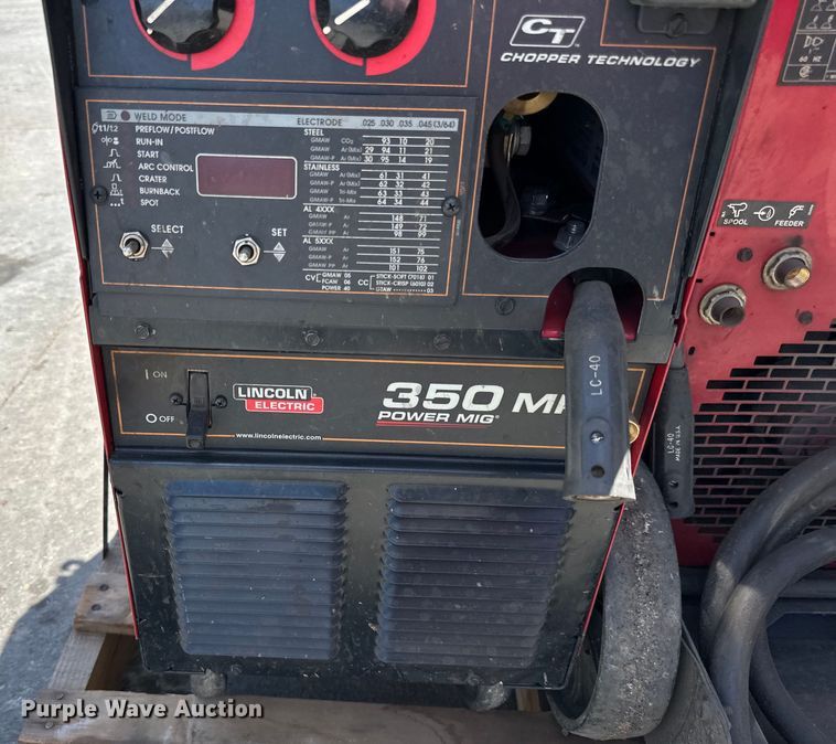 image for item LR9354 (2) Lincoln Electric Power MIG 350 welders