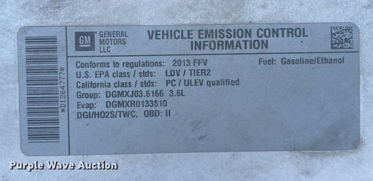 image for item MS9552 2013 Chevrolet Impala 